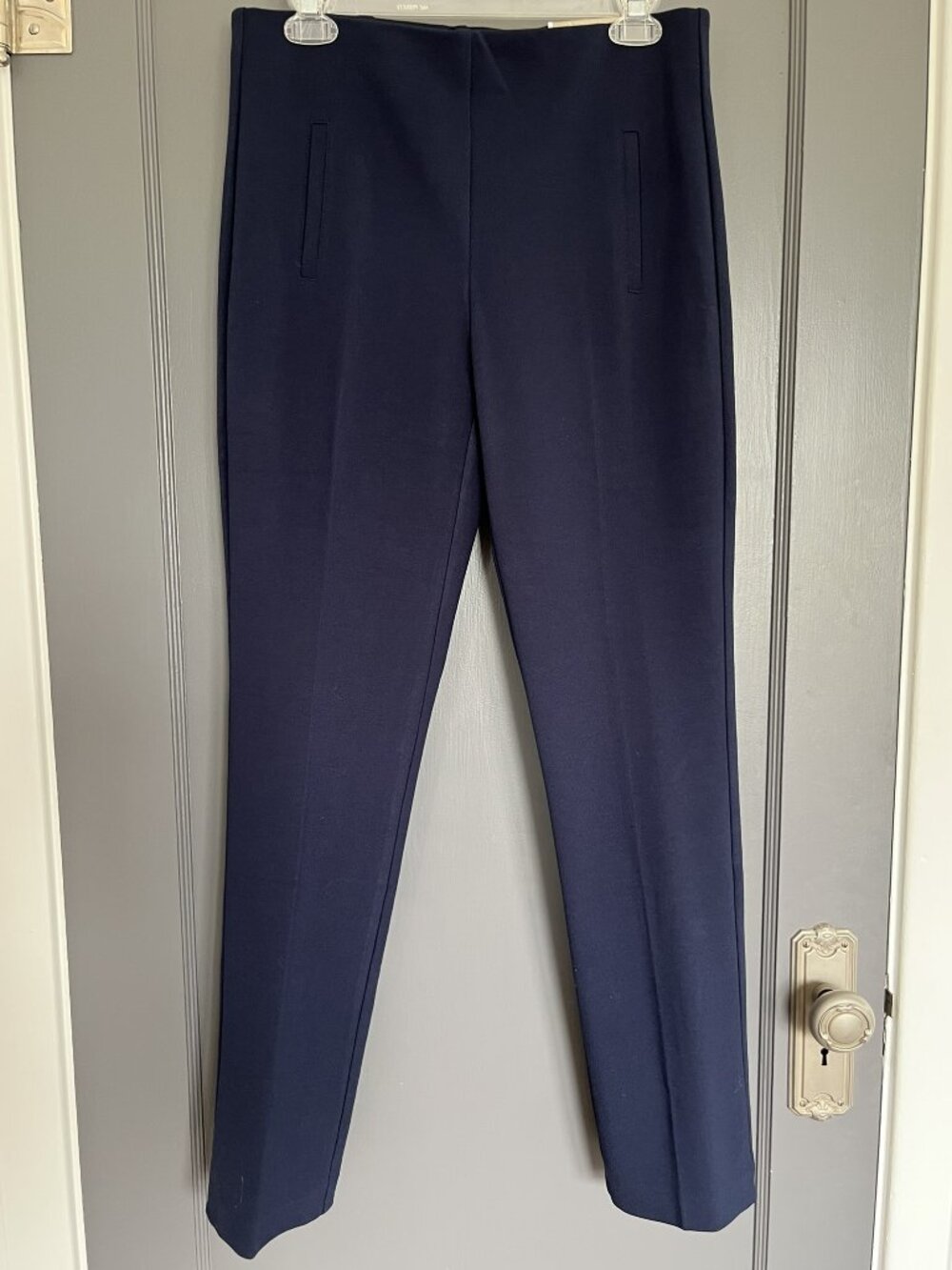NWT Chico's The Juliet Straight Leg Pants Size 0 (US 4) Deep Navy Slimming Ponte